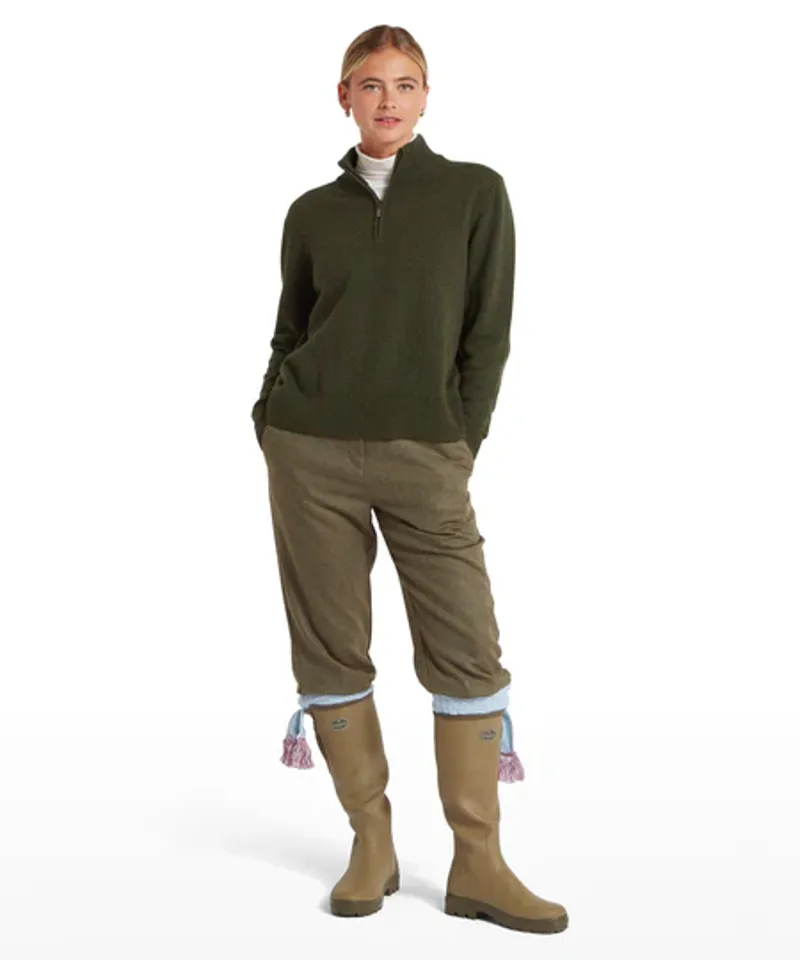 Schoffel Thoralby Quarter Zip Jumper Loden-2