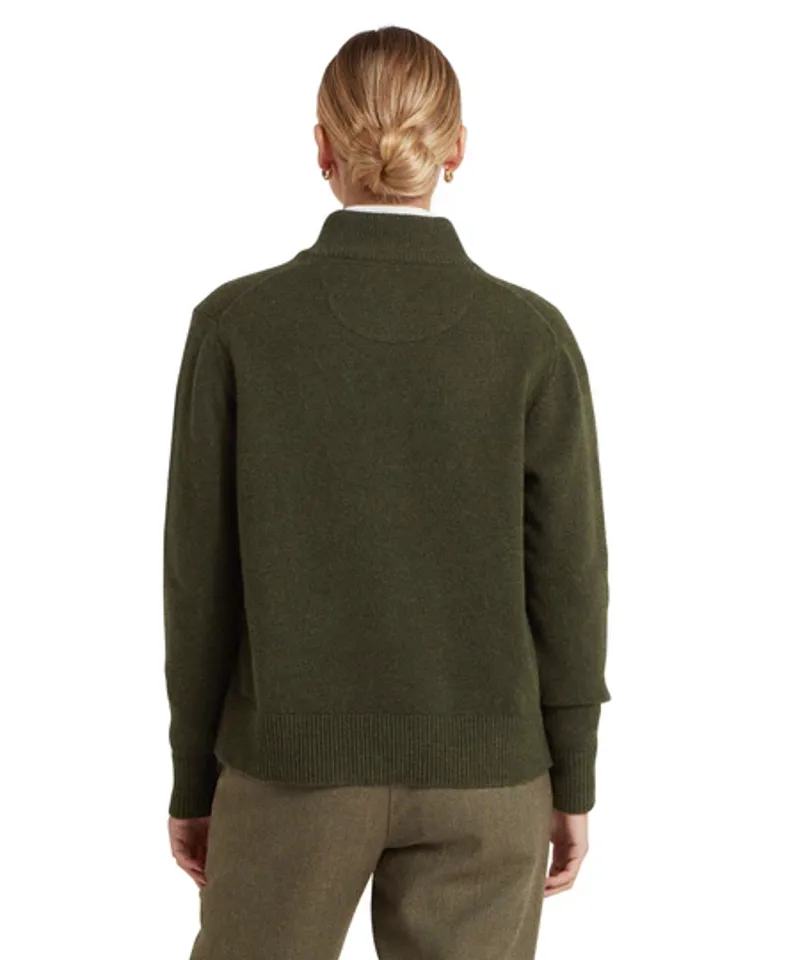 Schoffel Thoralby Quarter Zip Jumper Loden-4