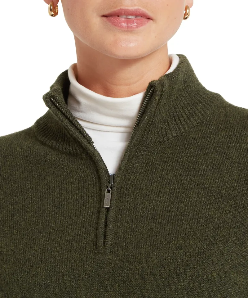 Schoffel Thoralby Quarter Zip Jumper Loden-5