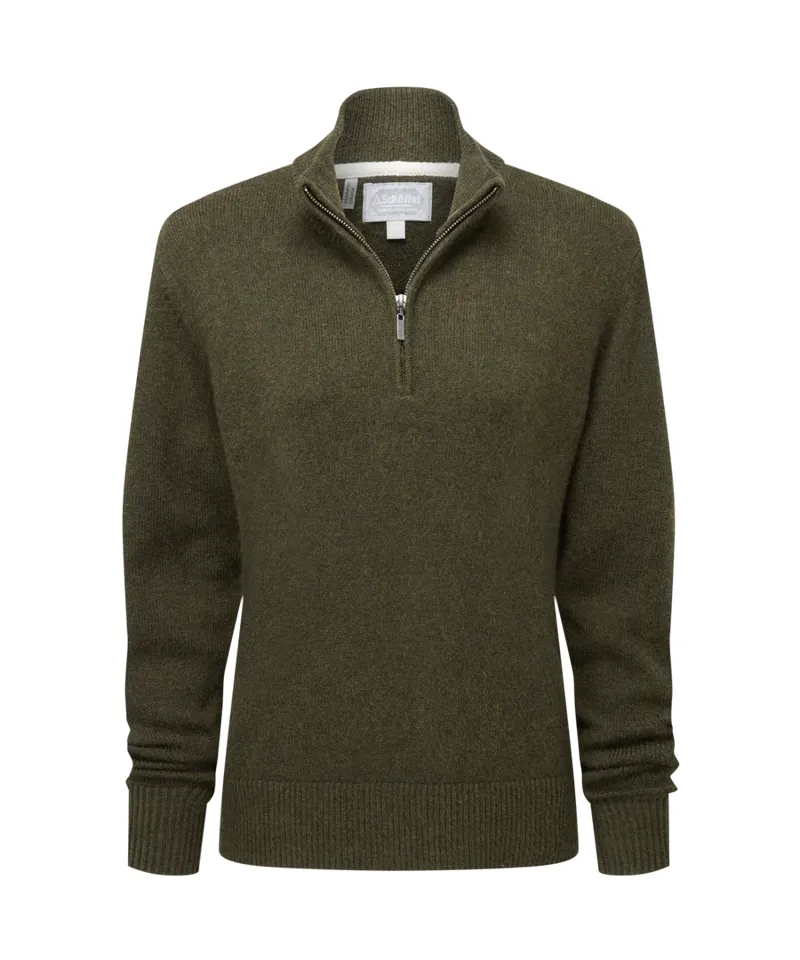 Schoffel Thoralby Quarter Zip Jumper Loden