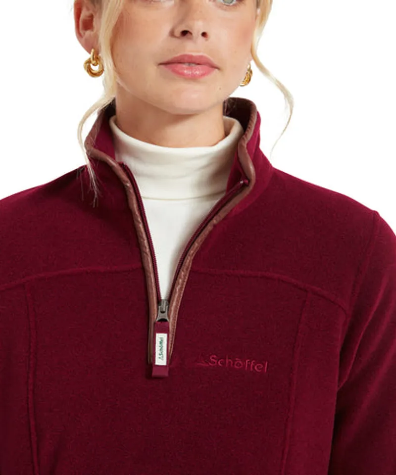 Schoffel Tilton II 1/4 Zip Fleece Claret-7