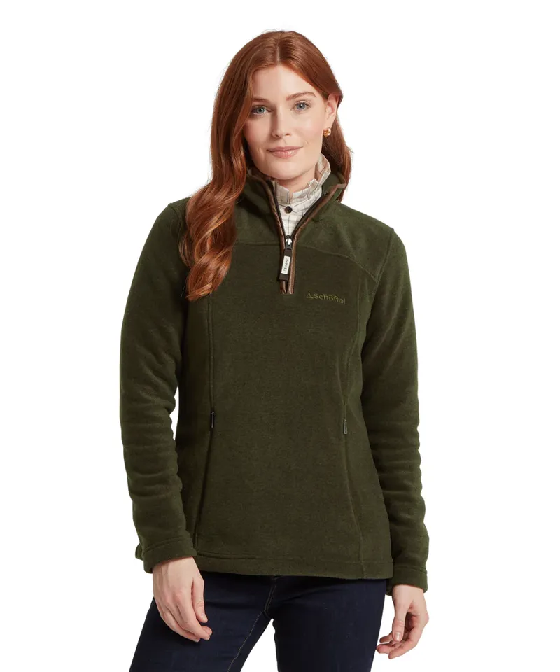 Schoffel Tilton II Quarter Zip Fleece Dark Olive-3