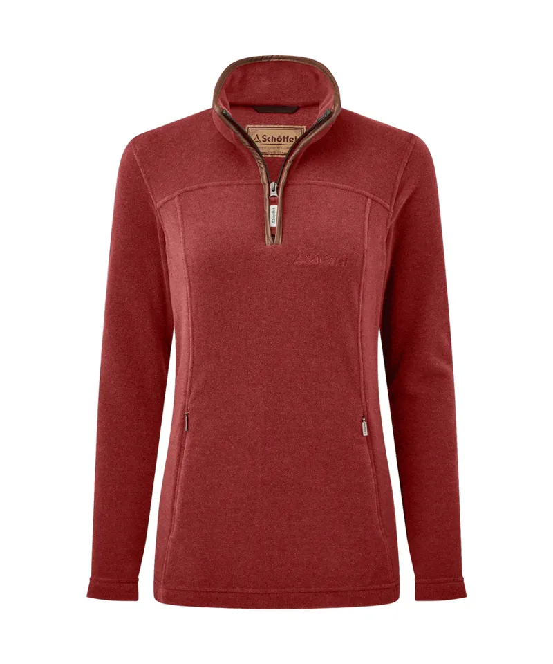 Schoffel Tilton II 1/4 Zip Fleece Claret