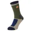 Sealskinz Gresham Recycled Wool Mid Colour Block Hiking Sock in Green