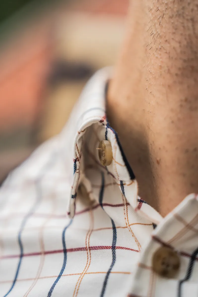 Seeland Oxford Shooting Shirt in Classic Blue/Merlot Check-3