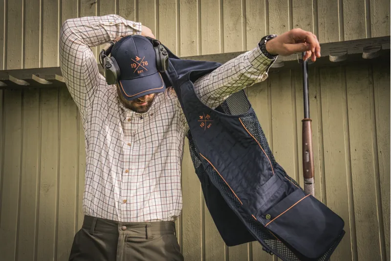 Seeland Oxford Shooting Shirt in Classic Blue/Merlot Check-8