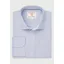 Brook Taverner Regular Fit Blue Micro Check Oxford Cotton Shirt