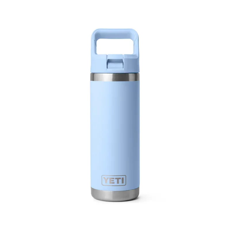 Yeti Rambler 18oz Colour Straw Bottle Big Sky Blue-4