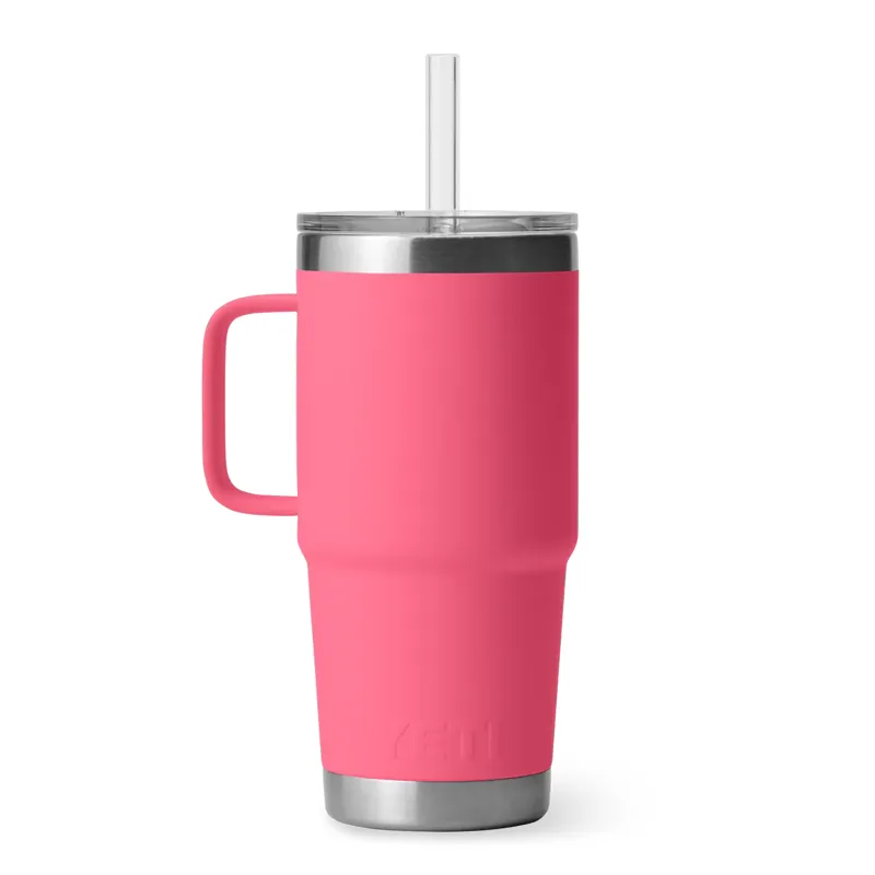 Yeti Rambler 25oz Straw Mug Tropical Pink-2