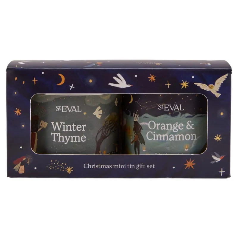 St. Eval Christmas Mini Tin Candle Set