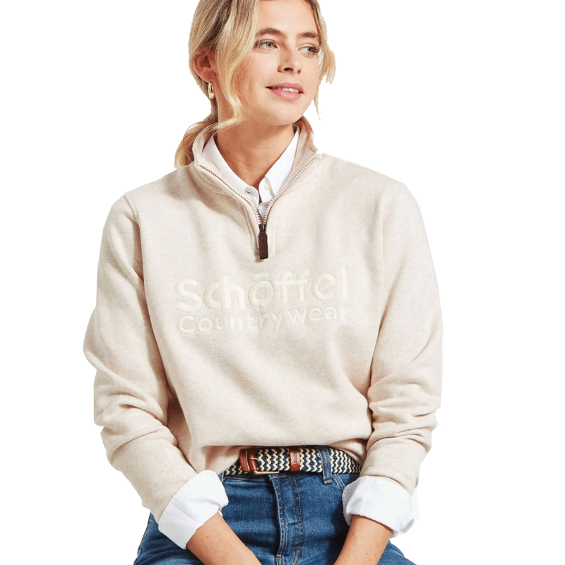 Schoffel St Issey Sweatshirt Oat Marl-1