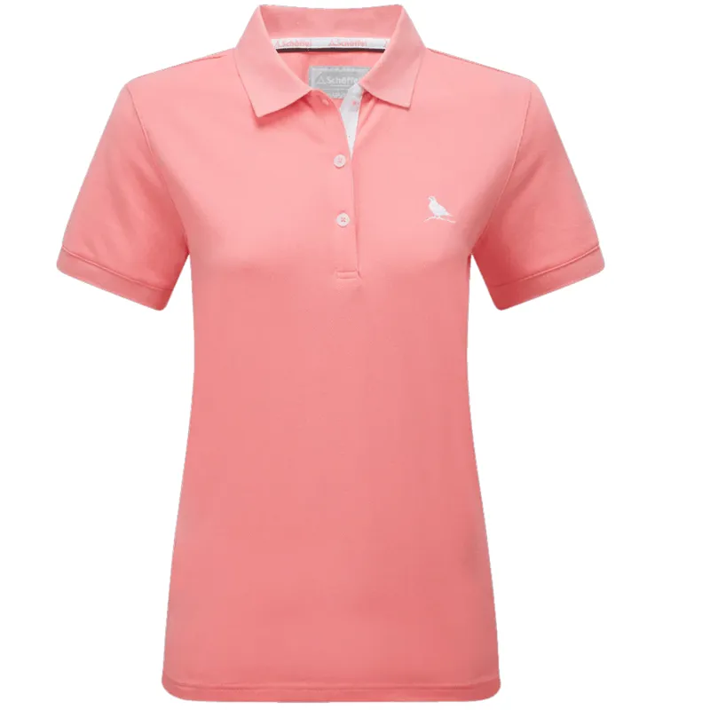 Schoffel St Ives Ladies Polo Shirt Flamingo