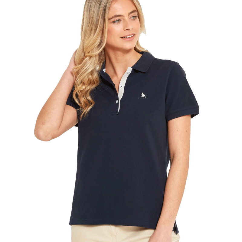 Schoffel St Ives Ladies Polo Shirt Navy-1