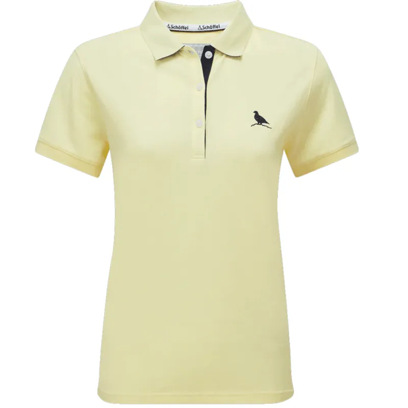 Schoffel St Ives Ladies Polo Shirt Pale Yellow