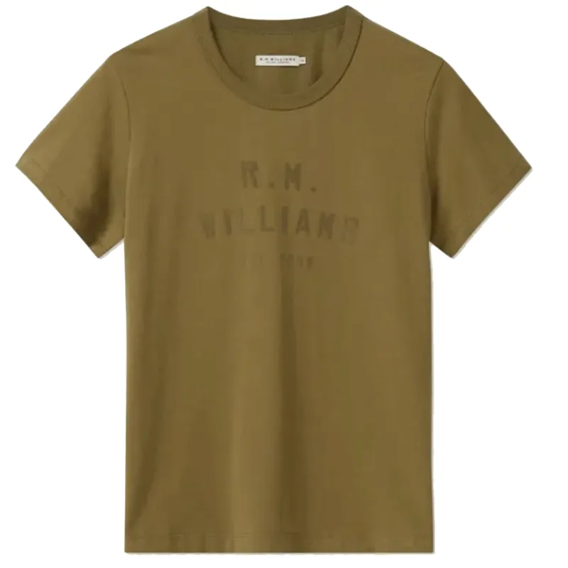 RM Williams Stencil Tee Olive