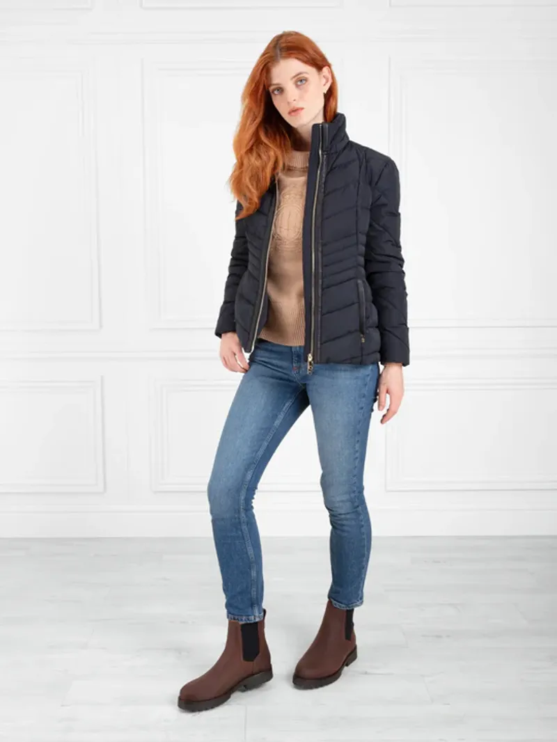 Fairfax and Favor Pippa Padded Jacket Navy-3