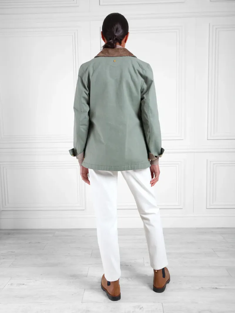 Fairfax and Favor The Olivia Wax Jacket Pistachio-3