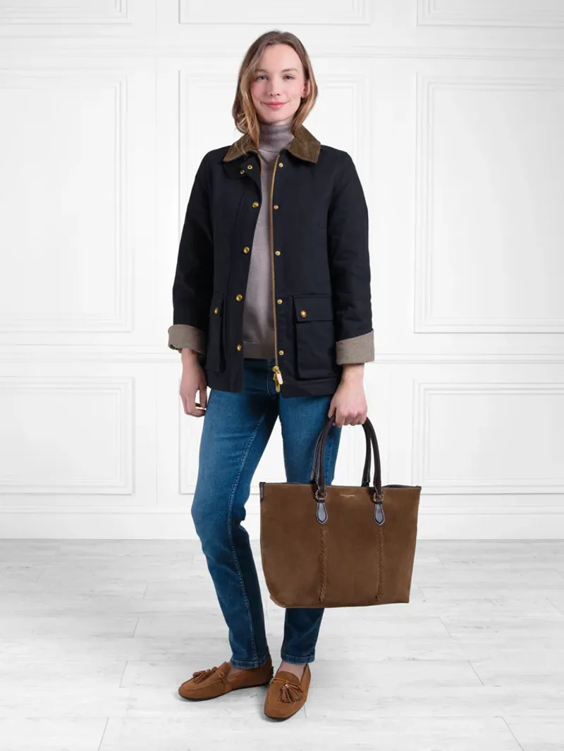 Fairfax and Favor The Olivia Wax Jacket Indigo-3