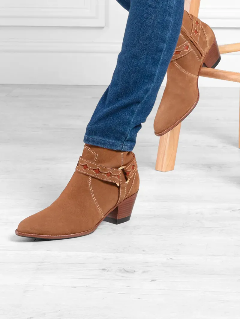 Fairfax and Favor Ohio Ankle Boot Tan Suede-4
