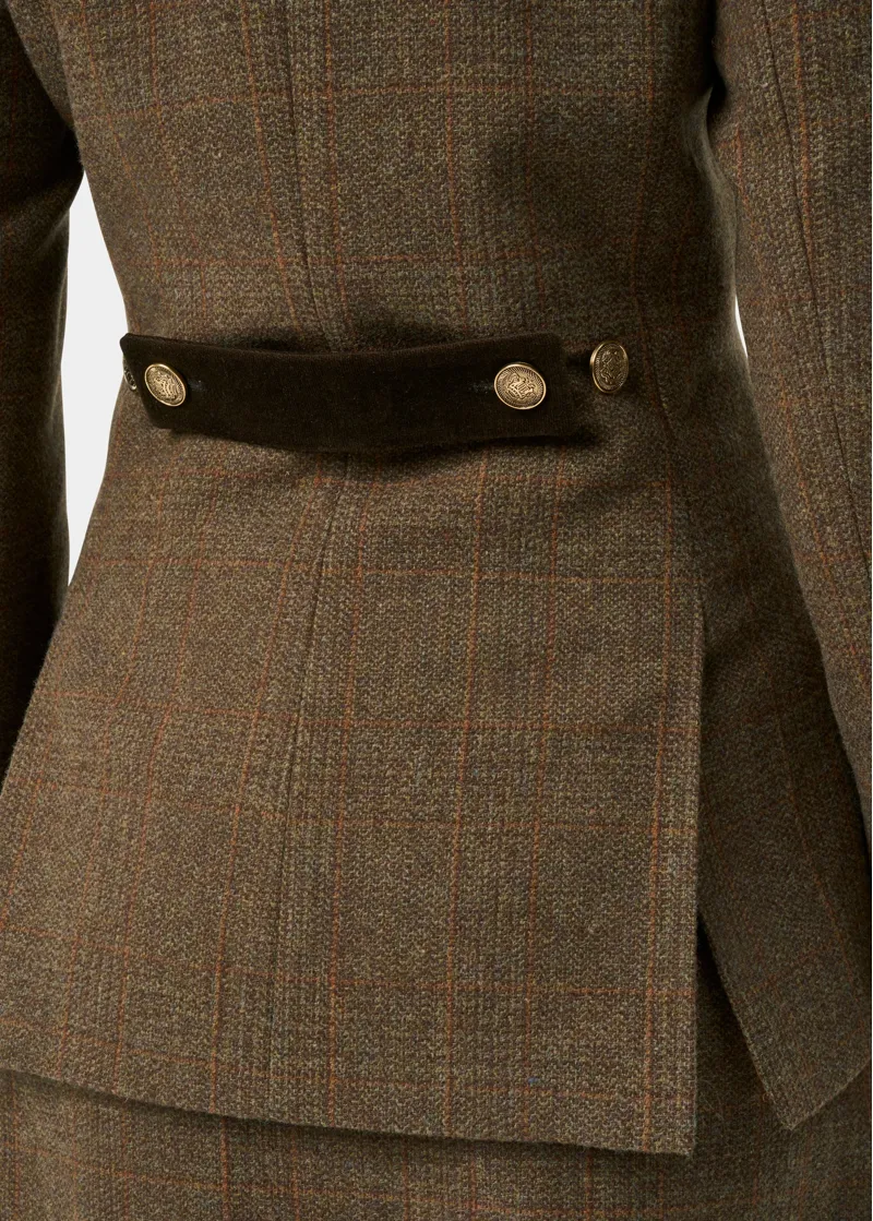 Alan Paine Surrey Ladies Tweed Water Repellent Blazer in Field Maple-2