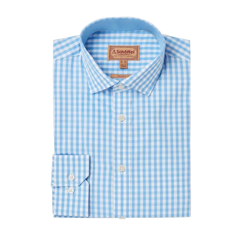 Schoffel Thorpeness Tailored Shirt Blue Check