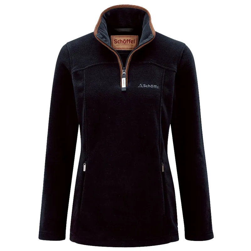 Schoffel Tilton II Quarter Zip Fleece Jumper Navy