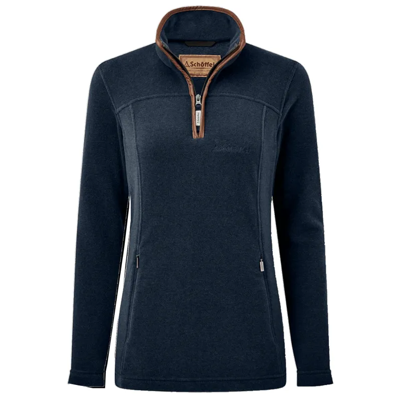 Schoffel Tilton II Quarter Zip Fleece Petrol Blue