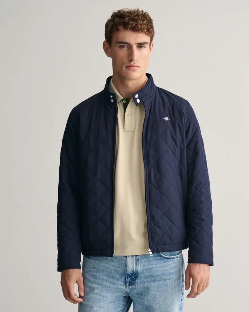 Gant Quilted Windcheater Evening Blue-3
