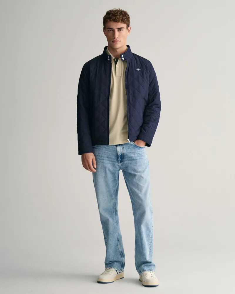 Gant Quilted Windcheater Evening Blue-4