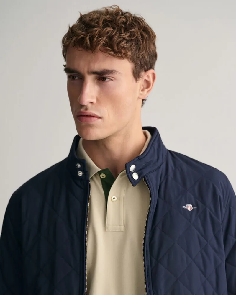 Gant Quilted Windcheater Evening Blue-8
