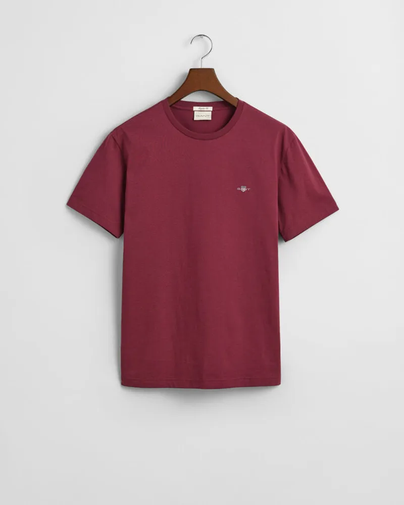 Gant Reg Shield SS T-Shirt Wine Red