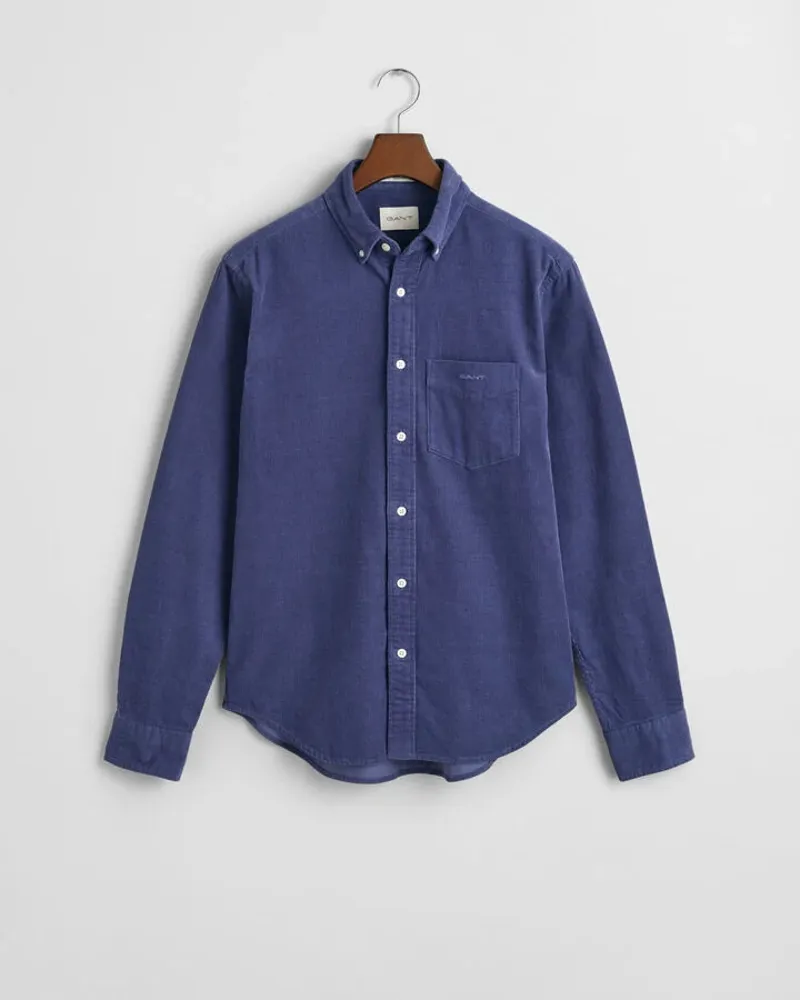 Gant Regular Fit Corduroy Shirt Dusty Navy-1
