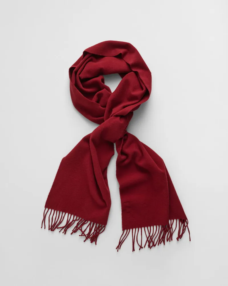 Gant Wool Scarf Wine Red-2