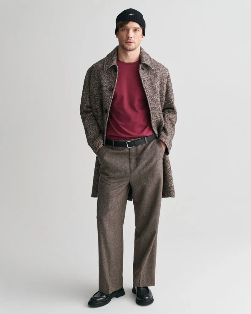 Gant Reg Shield SS T-Shirt Wine Red-3