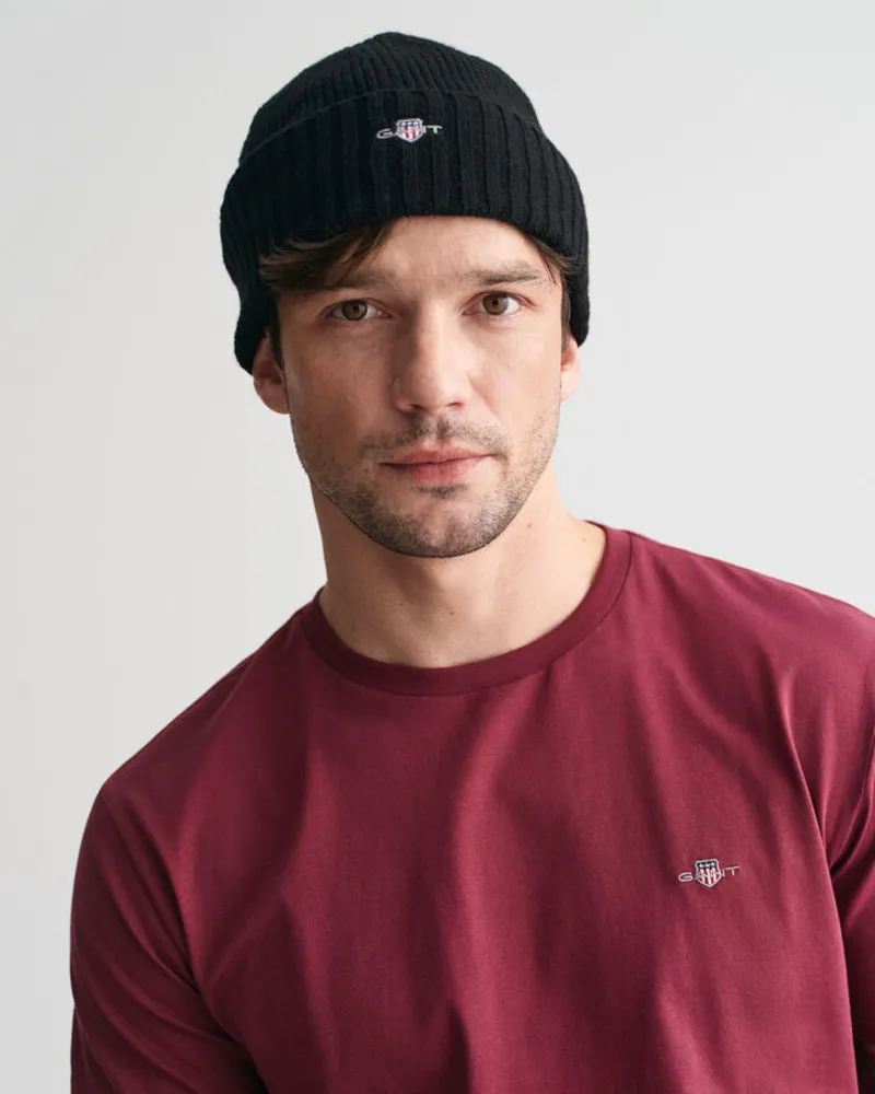 Gant Reg Shield SS T-Shirt Wine Red-4