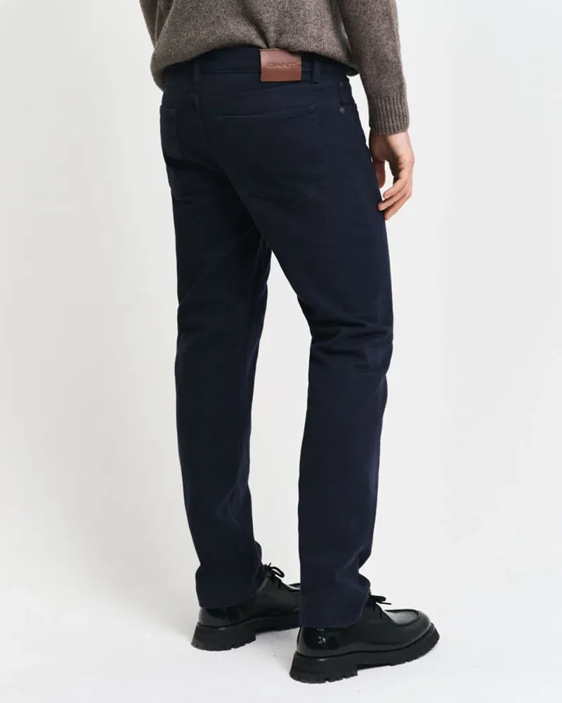 Gant Regular Fit Soft Cotton Twill Jeans Marine-3