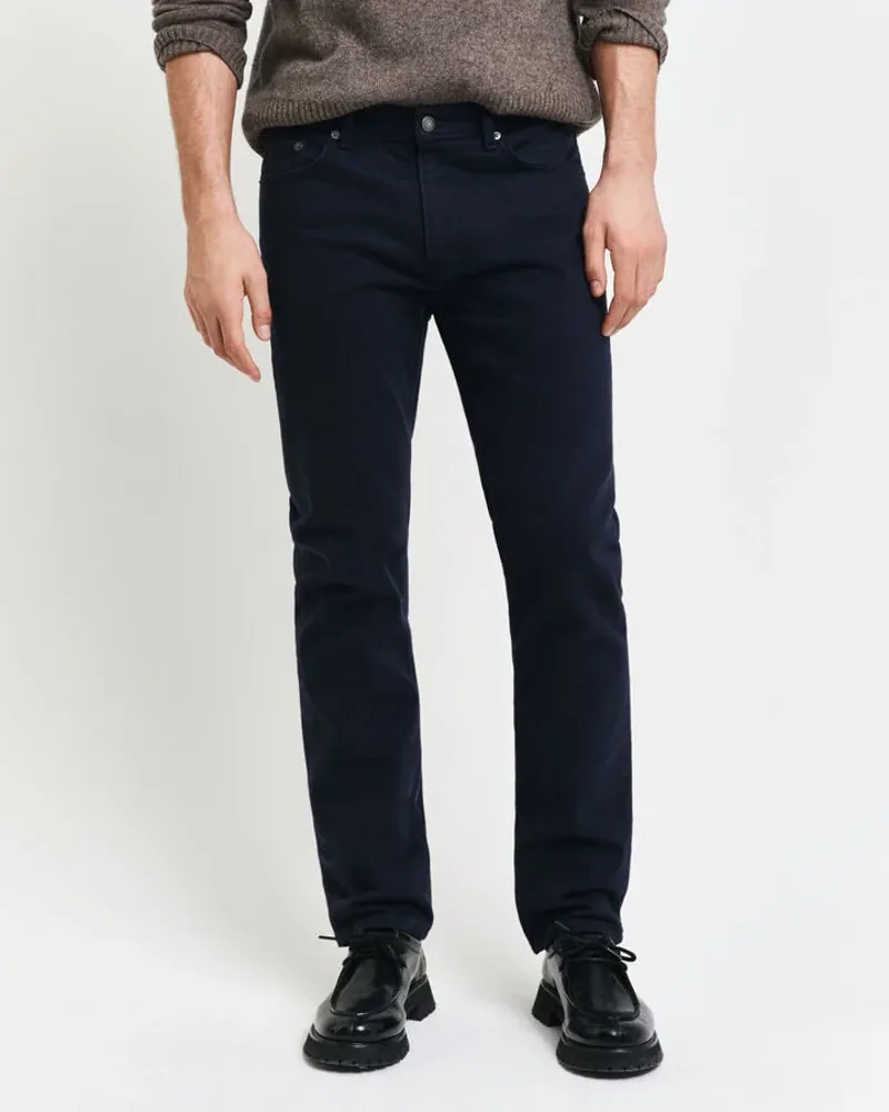Gant Regular Fit Soft Cotton Twill Jeans Marine-7