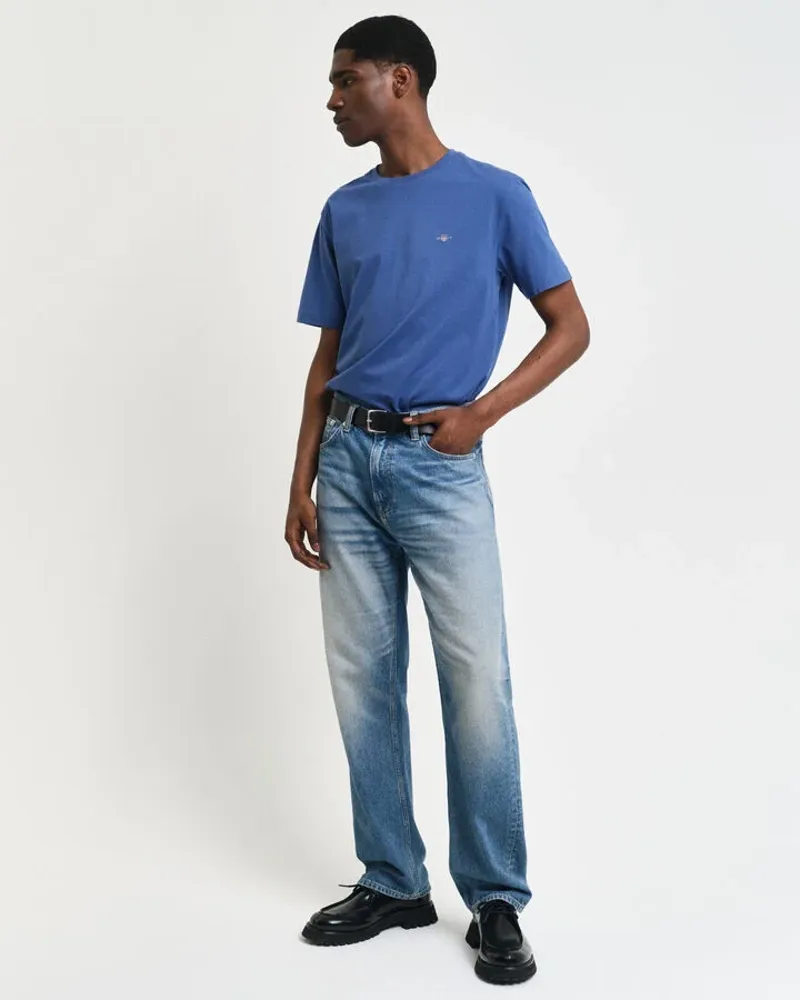 Gant Reg Shield SS T-Shirt Vintage Blue-3