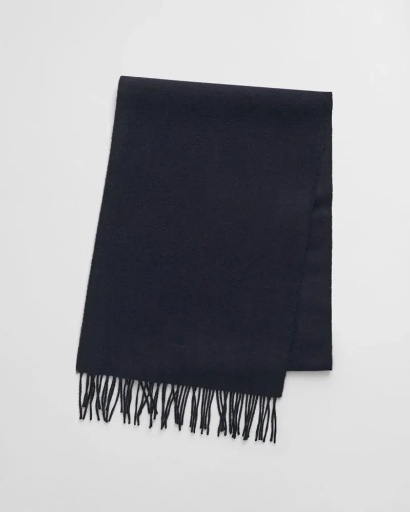 Gant Wool Scarf Evening Blue