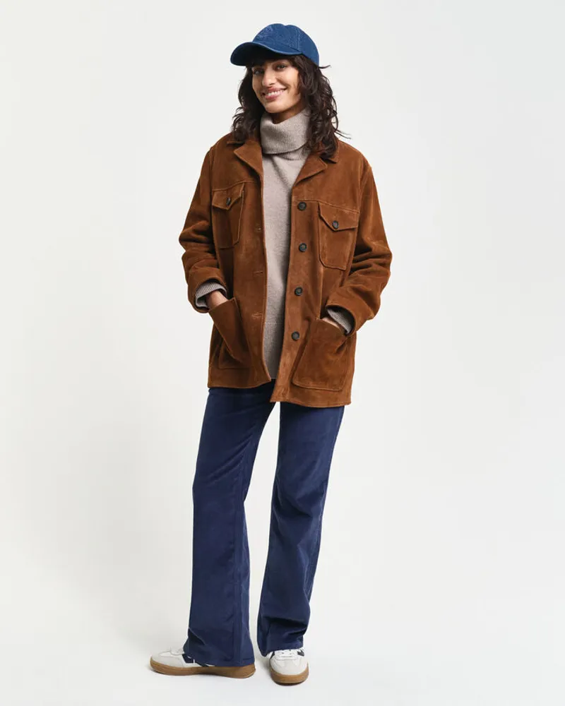 Gant Ladies Wool Cashmere Blend Turtleneck Sweater Warm Grey-4