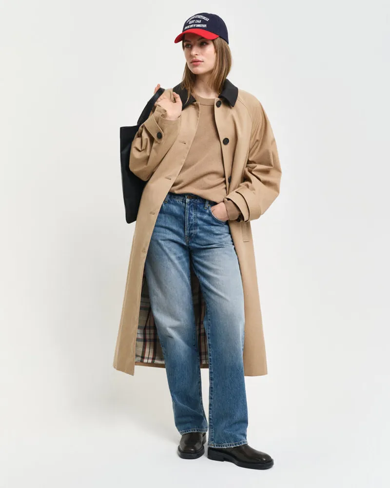 Gant Ladies Superfine Lambswool Jumper Carmel Beige-4