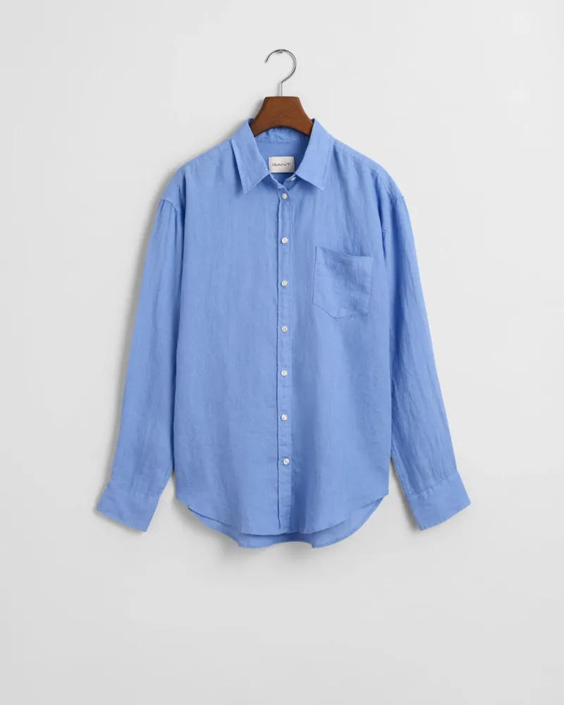 Gant Linen Shirt Perfect Blue