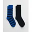 Gant Barstripe and Solid Socks 2PK Lapis Blue 43-45