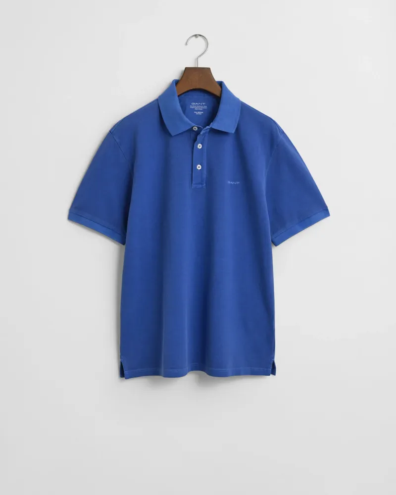 Gant Sunfaded Short Sleeve Polo Rich Blue-4