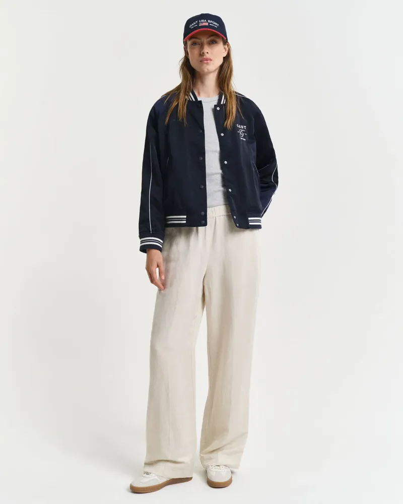 Gant Linen Blend Pull On Pants Putty-4