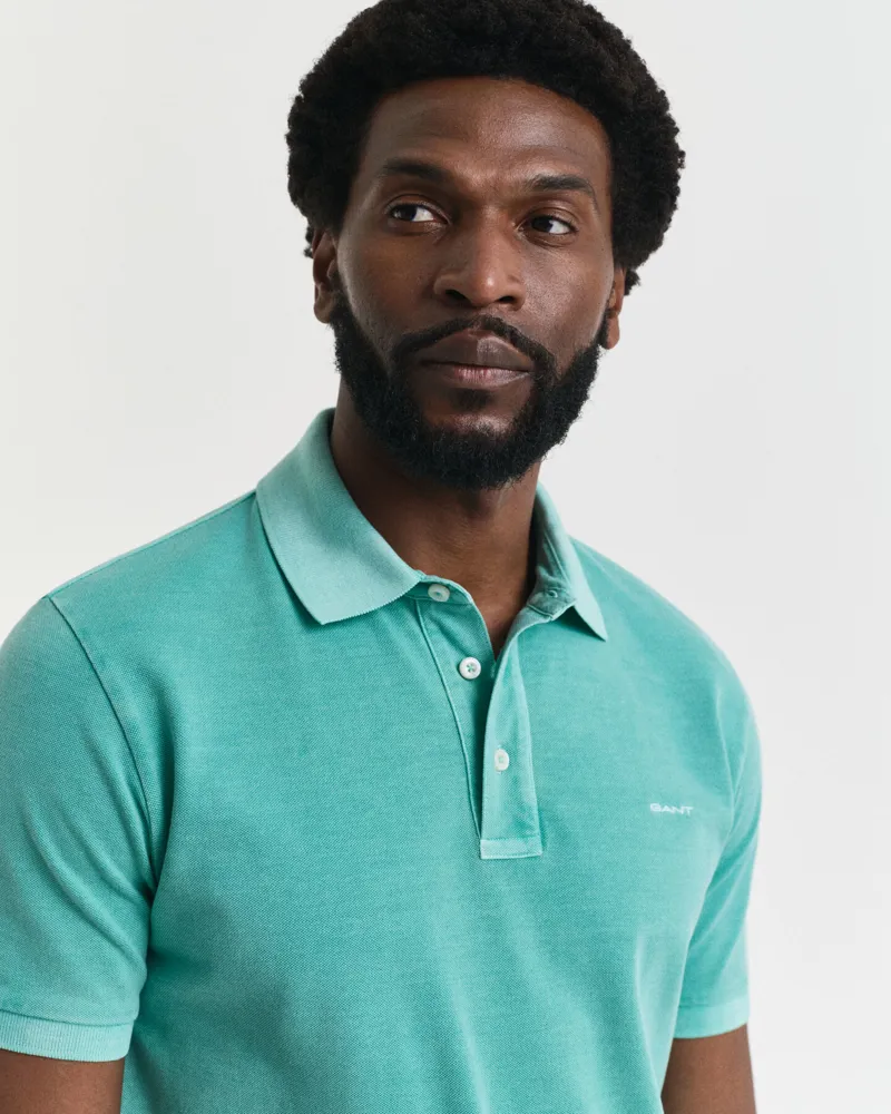 Gant Sunfaded Short Sleeve Polo Tropic Blue-3