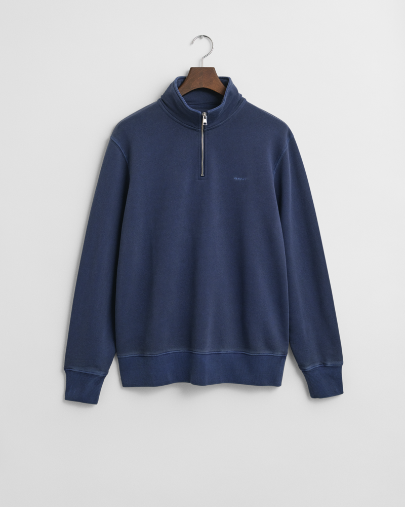 Gant Sunfaded Half Zip Sweat Persian Blue