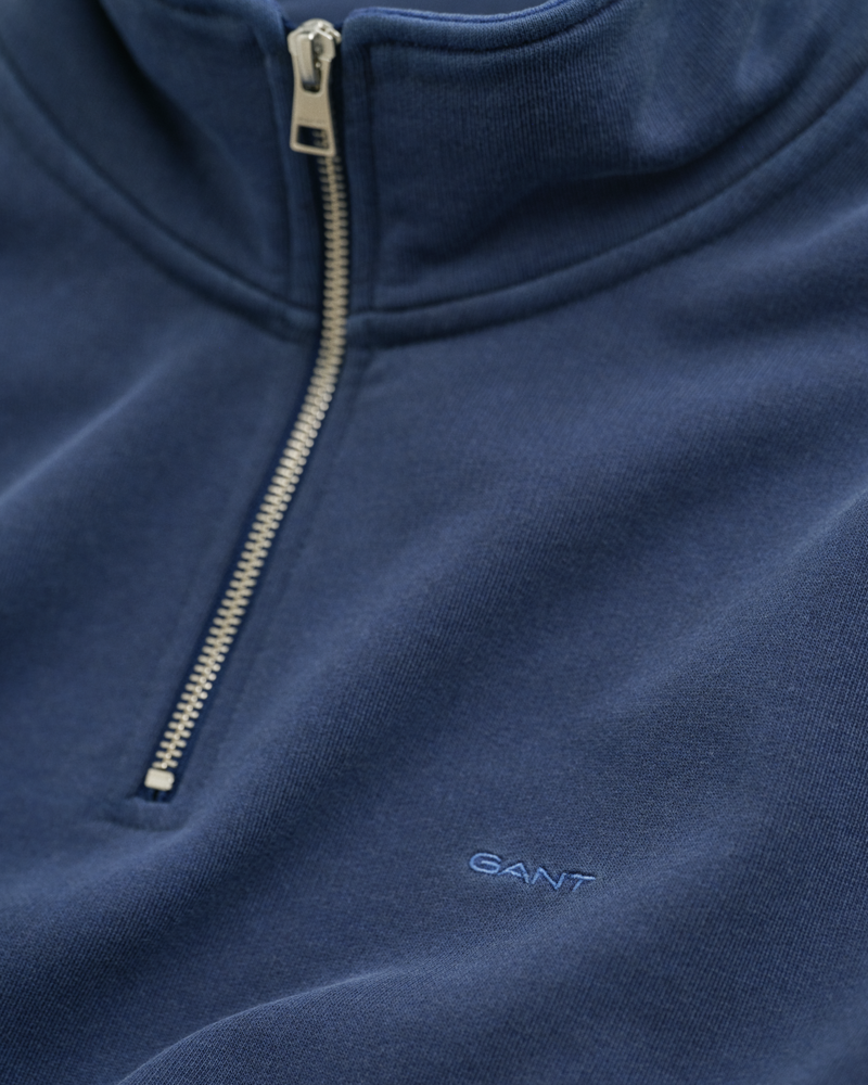 Gant Sunfaded Half Zip Sweat Persian Blue-1