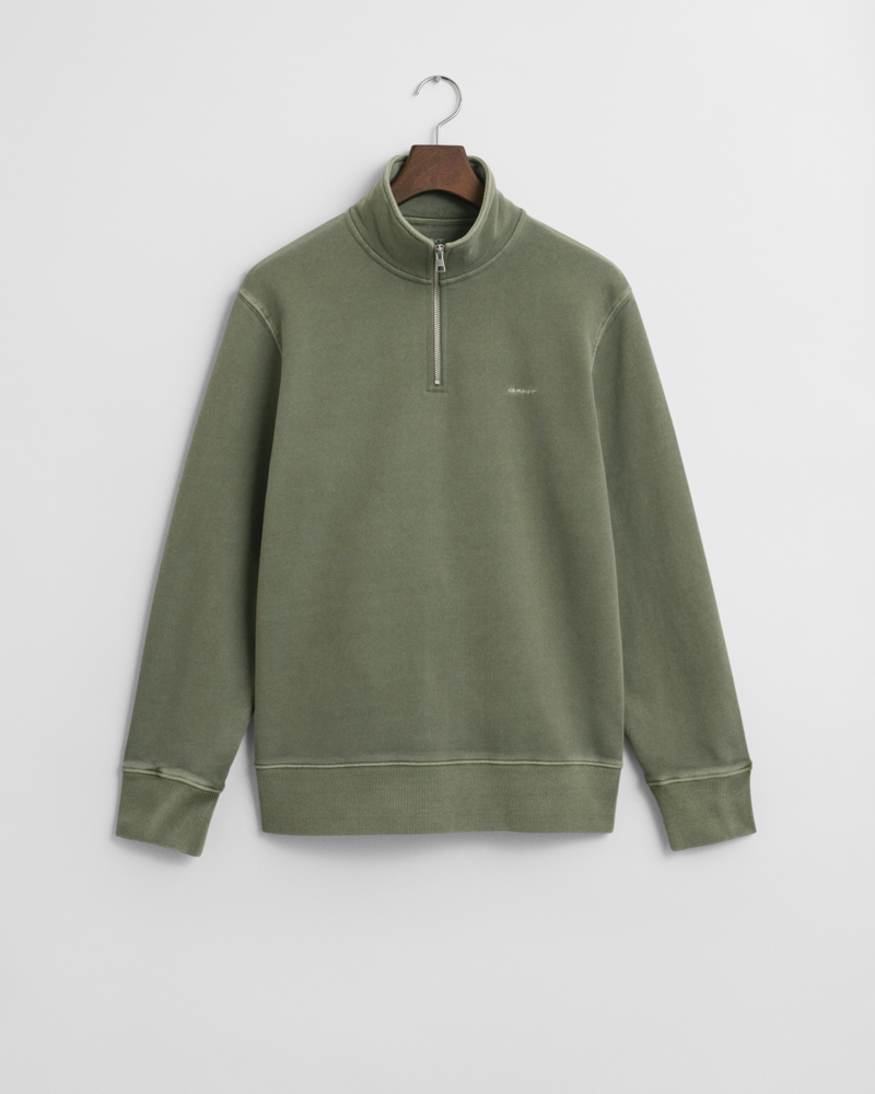 Gant Sunfaded Half Zip Sweat Kalamata Green