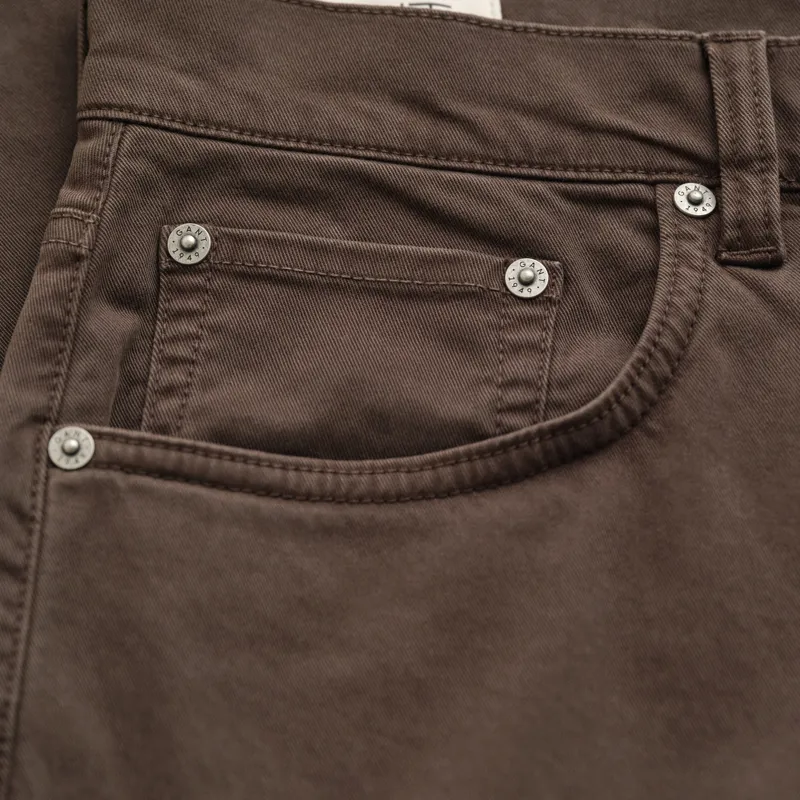 Gant Regular Jeans in Shadow Brown-1
